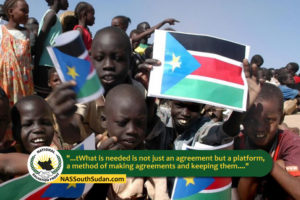 What is needed is not just an agreement but a platform....